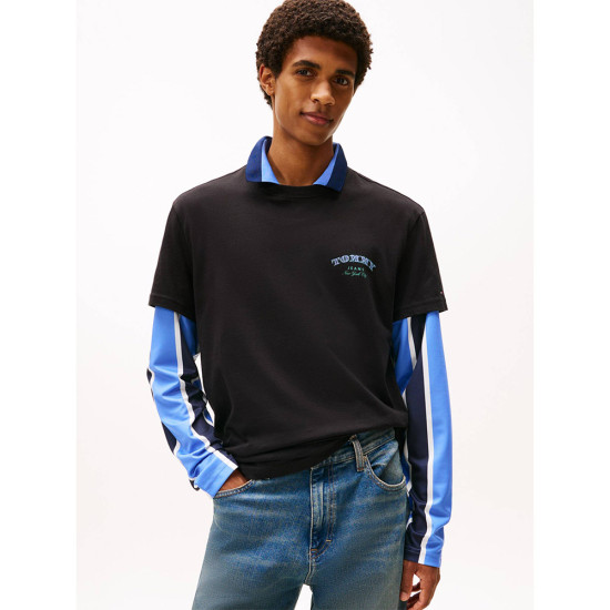 Tommy Hilfiger Ανδρική κοντομάνικη μπλούζα Dollar Stack Logo Regular T-shirt